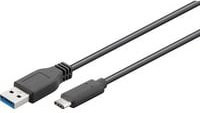Goobay USB-A auf USB-C Kabel USB 3.2 Gen 1 Schwarz - Bild 1