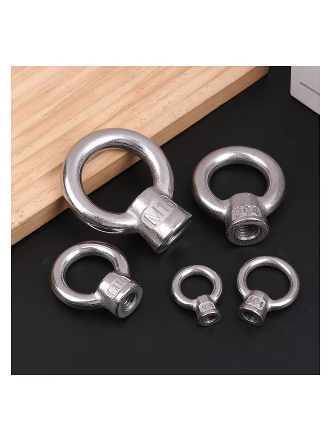 Edelstahl 304 Ösenmuttern Heberinge in Silber für Marine und Industrie, erhältlich in M6, M8, M10, M12 und M16 - Bild 4