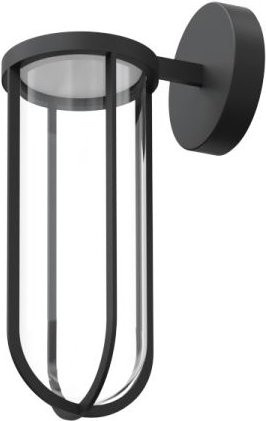 Flos In Vitro Wandleuchte Outdoor Schwarz aus Aluminium und Borosilikatglas mit dimmbarer LED - Bild 1