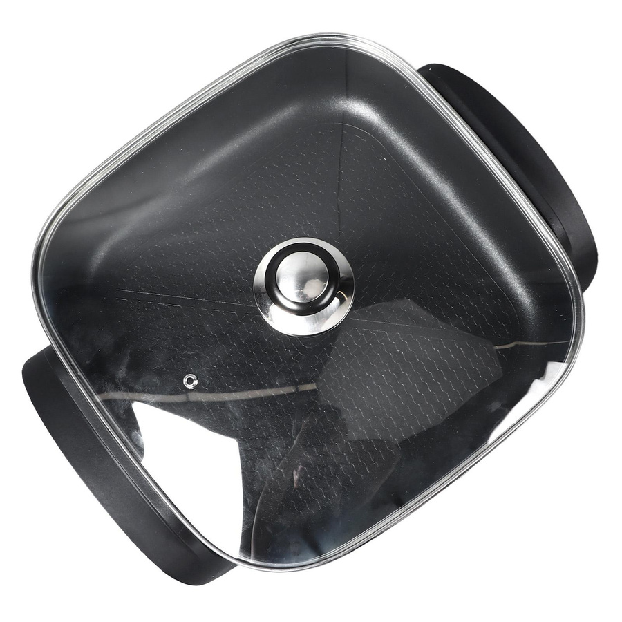 Aimo Elektrische Bratpfanne mit transparentem Deckel in Schwarz - Bild 3
