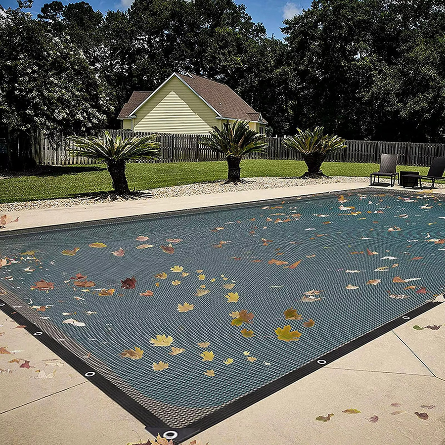 Schutznetz für Swimmingpool und Teich als feinmaschiges Laubschutznetz in Schwarz - Bild 3
