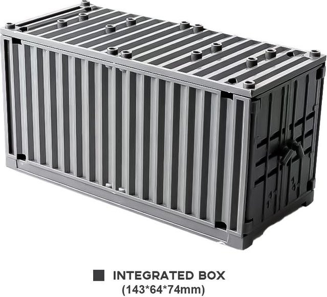 XDR Militärcontainer Waffenboxen Bausteine Zweiter Weltkrieg WW2 Armee Gebäude 12+J - Bild 1