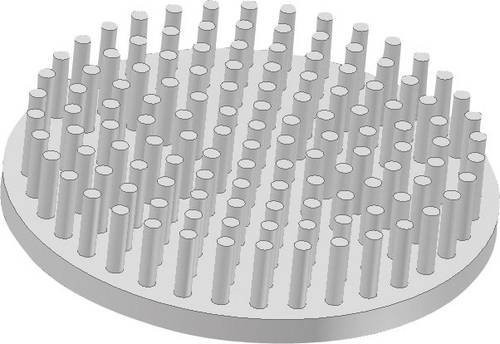 Fischer Elektronik ICK S R Stiftkühlkörper, Farbe: Silber, 10 Stück, Durchmesser: 5 mm, Höhe: 10 mm, Wärmewiderstand: 5,28 K/W - Bild 1