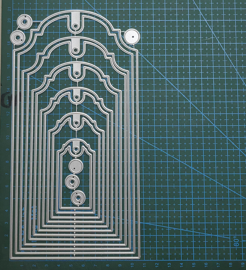 Metall Stanzform Bordüre Etiketten Schablone in Silber für DIY Scrapbooking und Papierprägung - Bild 2