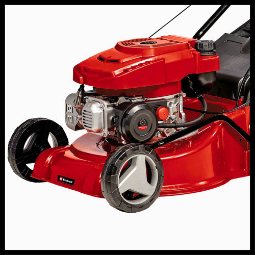 Einhell Benzin-Rasenmäher GC-PM 40/2 S in Rot mit Grasfangkorb und Hinterradantrieb - Bild 5