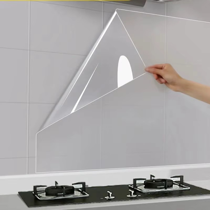 CTZSOOP Dekorativer Wandaufkleber Transparent, Wasser- und Ölbeständiger Elektrostatischer Aufkleber für Küche und Wohnzimmer, B/H: 40 x 40 cm - Bild 1