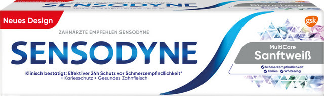 Sensodyne MultiCare Sanftweiß Zahncreme, 75 ml - Bild 1