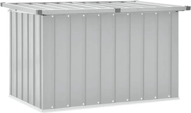 Furnicato Gartenbox aus verzinktem Stahl und Kunststoff, Grau, B: 109 cm, T: 67 cm, H: 65 cm - Bild 1