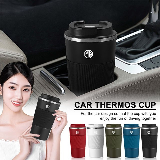 Thermos-Kaffeebecher aus Edelstahl als Vakuum-Isolierflasche für Morris Garages MG Modelle in Grün, Volumen: 0,5 l - Bild 1