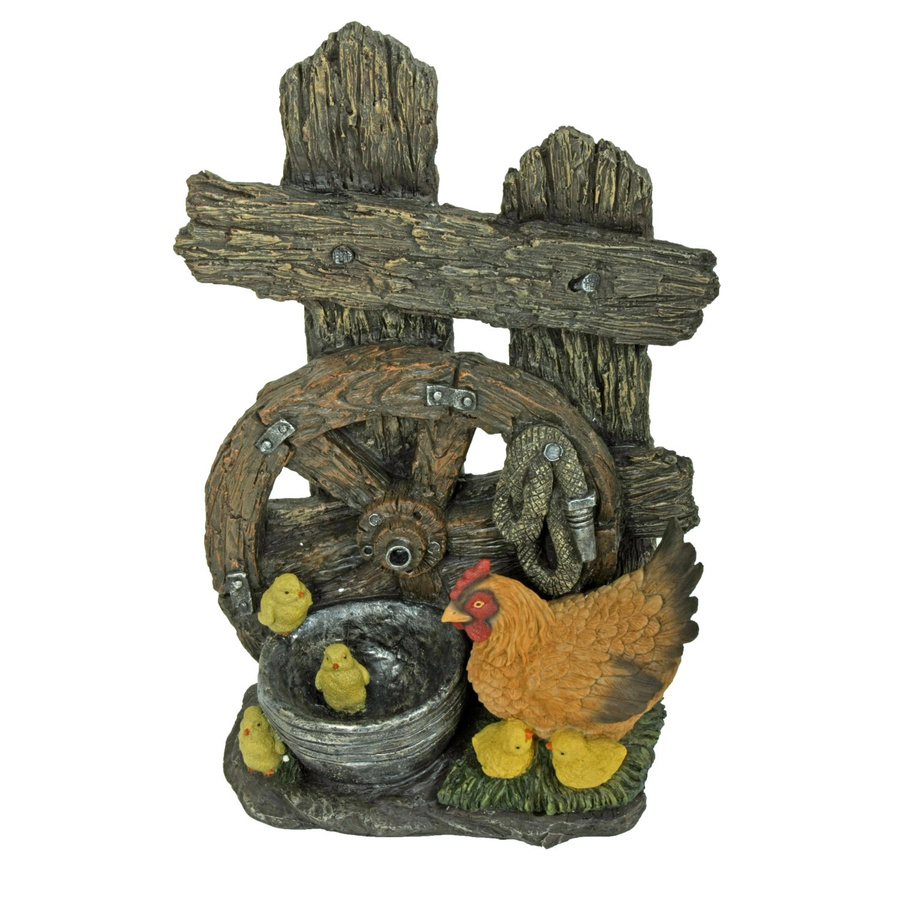 DELUKE Brunnen Markus aus Kunststoff in Braungrau als Gartendeko und Teichdeko, B/T/H: 60,5 x 21 x 40 cm - Bild 2