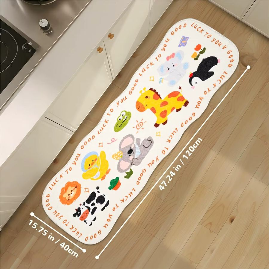 VIKAMA Cartoon Rules Teppich in Multicolor für das Kinderzimmer und Wohnzimmer - Bild 2