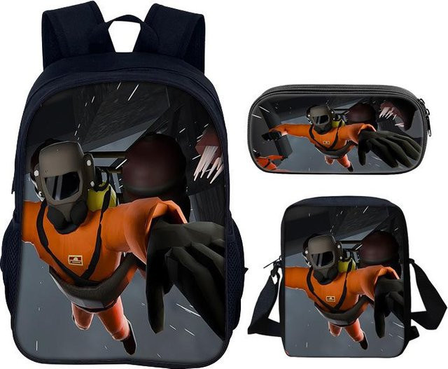 Great Bags Gumball 3er-Set aus Rucksack, Stiftebeutel und Umhängetasche im Comic Anime Design für Kinder, mehrfarbig - Bild 1