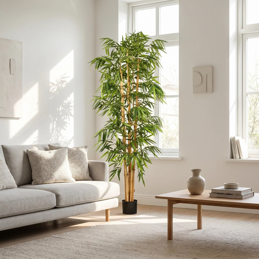Künstlicher Bambus Kenai von artplants in Grün, Höhe: 210 cm - Bild 3