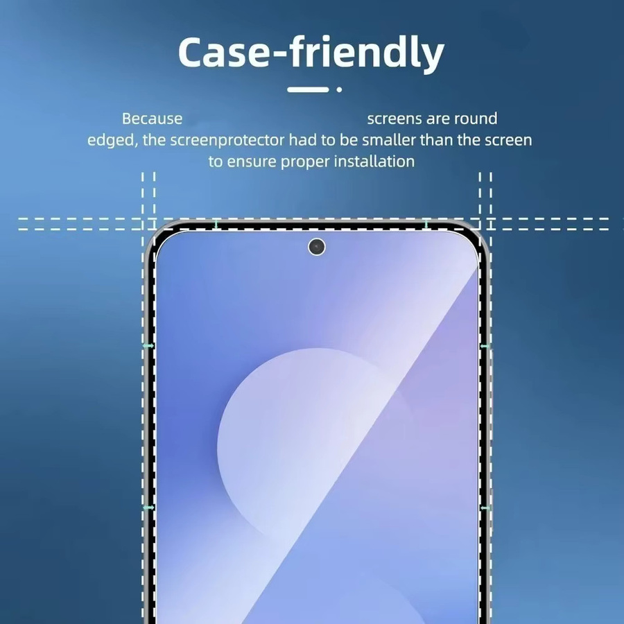 3er-Pack Displayschutzfolie aus ultra-klarem gehärtetem Glas für Samsung Galaxy S26 S25 S24 S23 S22 Ultra Plus FE, 9H Härtegrad, transparent - Bild 3