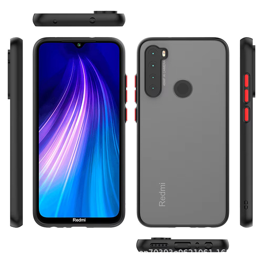 Skin Feel Armor stoßfeste Hart-PC-Schutzhülle für Xiaomi Redmi Note 8 in Blau - Bild 3