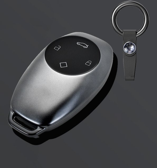 Graue TPU-Autoschlüsselhülle für Leapmotor T03 S01 C11 mit 4 Tasten - Bild 1