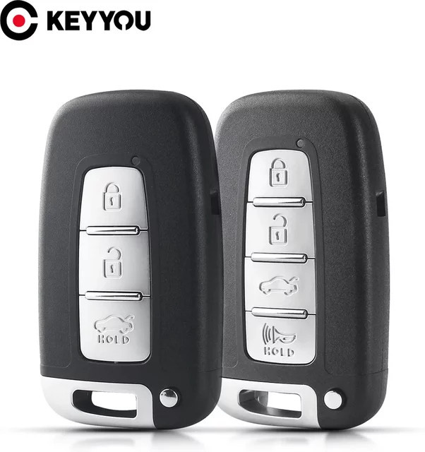 KEYYOU Auto Schlüssel für KIA Soul Sportage Sorento Mohave K2 K5 Rio Optima Forte Cerato und Hyundai I30 Ix35 Genesis Velo in Schwarz - Bild 1