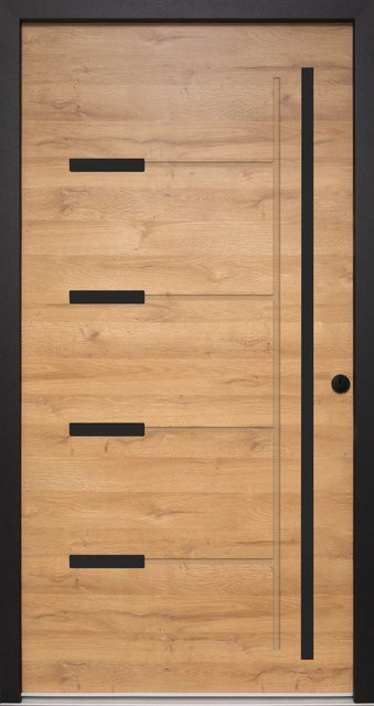Splendoor Sicherheitshaustür Thermospace Oslo Prime RC2 mit Glaseinsatz in Braun oder Schwarz, B: 100 cm, H: 210 cm - Bild 1