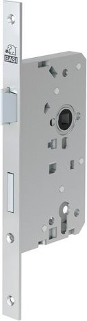 BASI Einsteck-Haustürschloss ES 979 mit PZW-Lochung, Stulp 22 mm Kantig, DIN Links, Farbe Silber - Bild 1