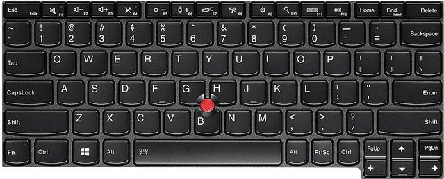 Lenovo Notebook-Ersatztastatur 04Y0900 in Schwarz mit QWERTY US Layout - Bild 1
