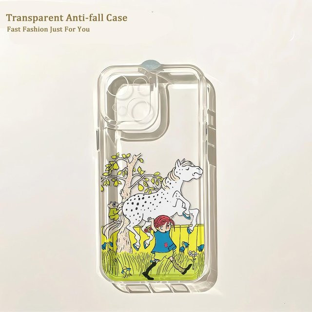 Transparente Handyhülle mit Pippi Langstrumpf Motiv für iPhone 11 bis iPhone 17 Pro Max von mart46 - Bild 1
