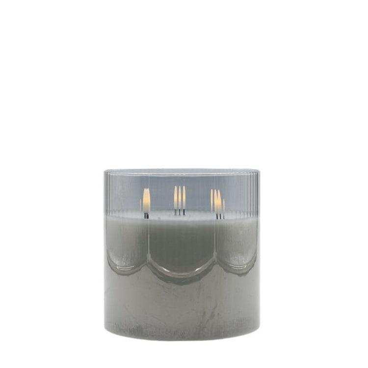 Mansion LED-Stimmungslicht grau, zylindrisch, B/T/H: 15 x 15 x 15 cm - Bild 1