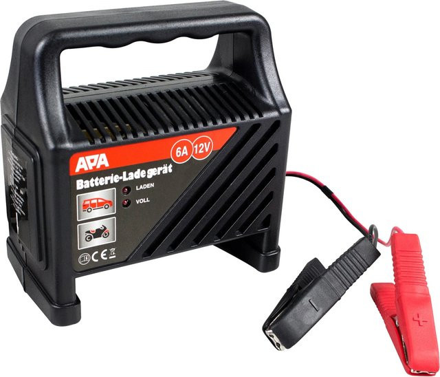 APA Batterieladegerät 12 V, 6 A, schwarz - Bild 1
