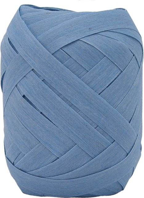 GOLDINA Baumwoll-Ringelband in Mittelblau, Breite: 10 mm, Länge: 12 m - Bild 1