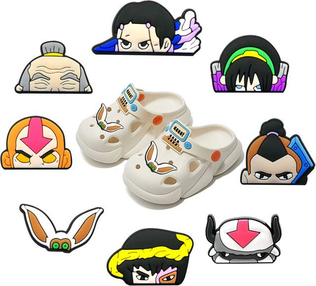Hot Toys Charms, 8 Stück, Cartoon-Schuh-Charms, PVC - Bild 1