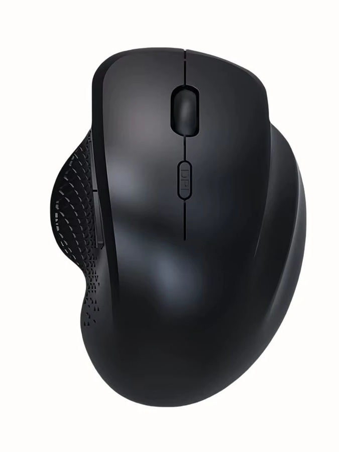 Kebidumei Dual-Modus Bluetooth und 2,4G Funkmaus, ergonomische 6-Tasten Gaming Maus mit 400 mAh Akku, lautlose Maus in Schwarz - Bild 6
