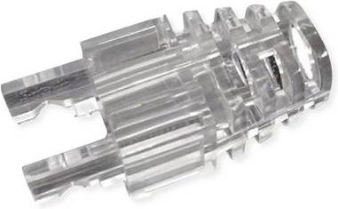 Roline Knickschutztülle für RJ-45 Durchgangs-Stecker, 10 Stück, transparent - Bild 1