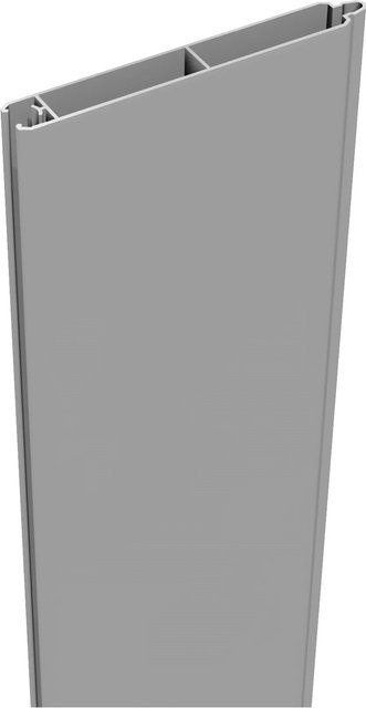 GroJa Steckzaun-Füllung Lumino aus Aluminium in Silbergrau, Höhe: 180 cm, Breite: 15 cm, Tiefe: 2 cm - Bild 1