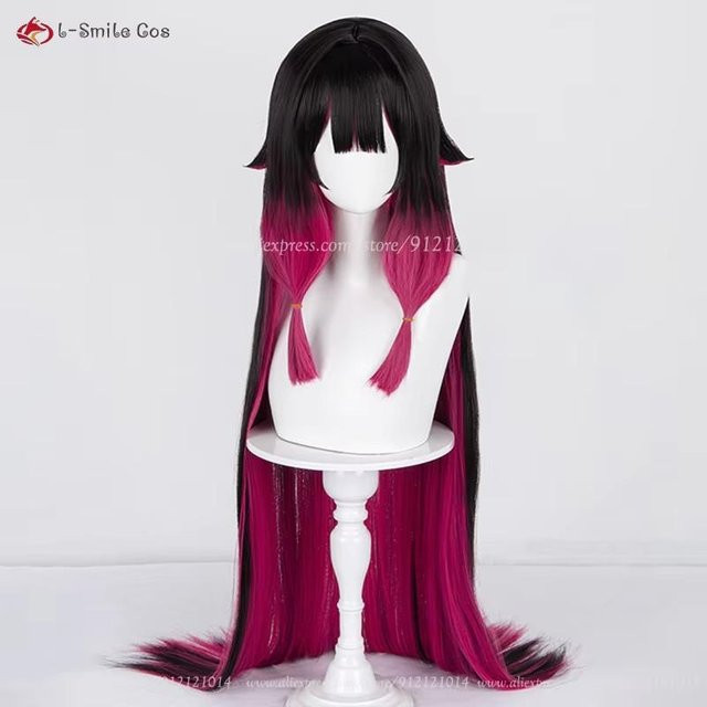 Columbina Cosplay Perücke, Synthetikhaar, Black, Unisex - Bild 1