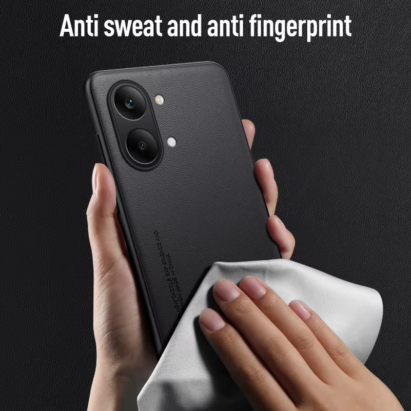 Stoßfeste Lederhülle aus TPU für Xiaomi Poco X8 Pro Max in Gelb - Bild 3