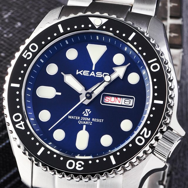 MIYOTA Taucheruhr, Edelstahl, Saphirglas, Herren, 42,5 mm - Bild 1