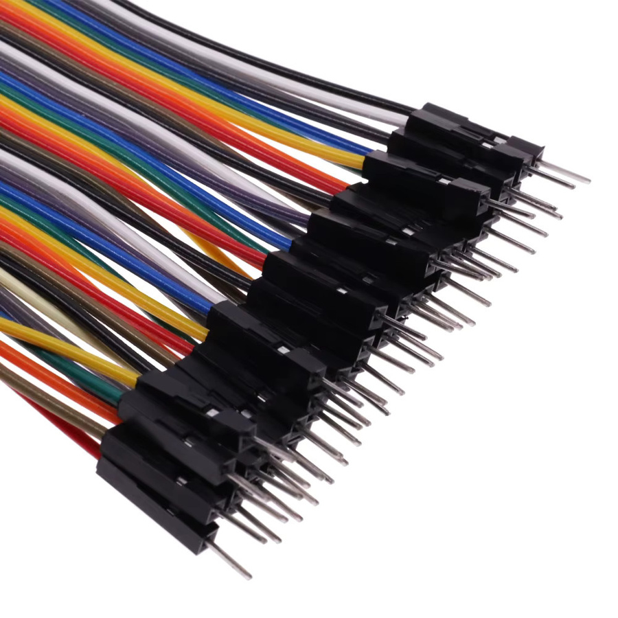 Dupont-Kabel Set für Arduino DIY-Kits mit Stecker zu Stecker, Stecker zu Buchse und Buchse zu Buchse Überbrückung, Mehrfarbig, Länge: 20 cm - Bild 2