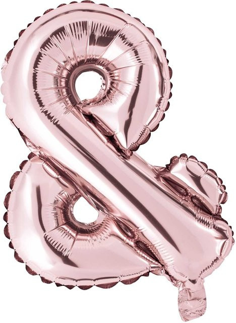 Rico Design Folienballon mit Zeichen-Motiv in Rosa, Durchmesser: 36 cm - Bild 1