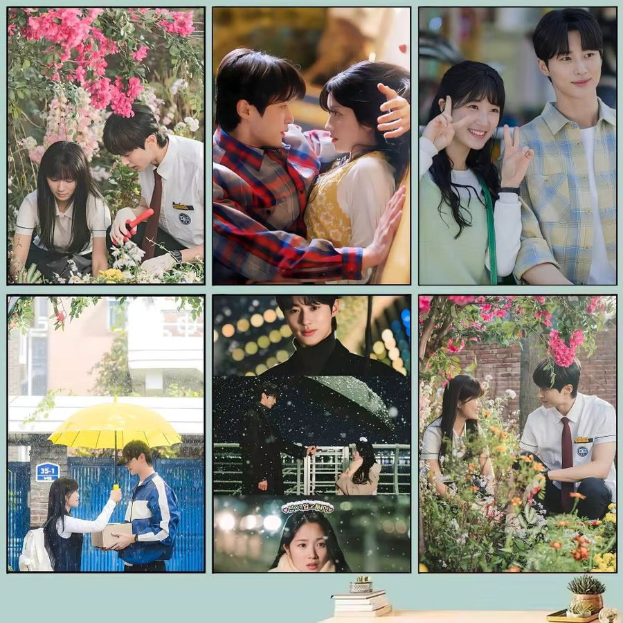 Selbstklebendes und wasserfestes Koreanisches Drama L-Lovely-R-Runner TV-Poster aus Papier in Multicolour - Bild 2