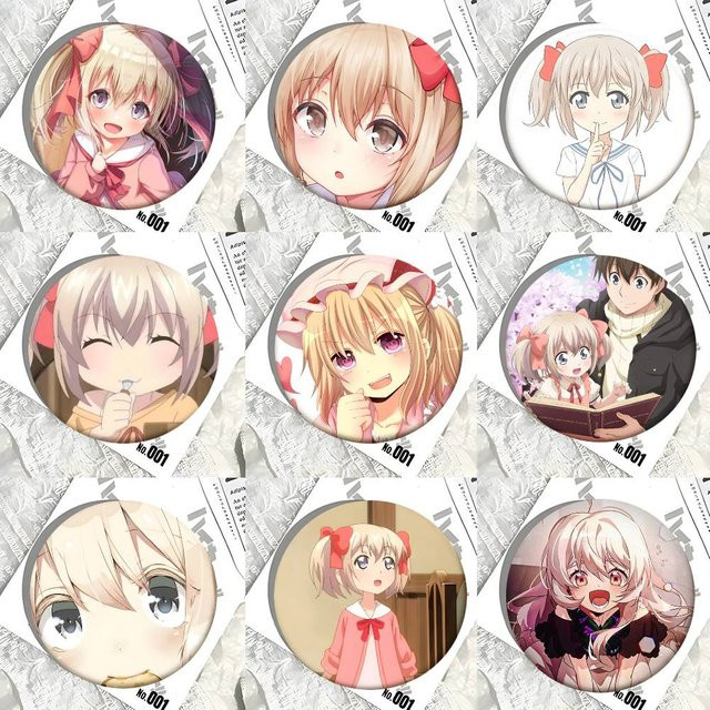 Mesuca Anstecknadel Anime, Emaille, rund - Bild 1