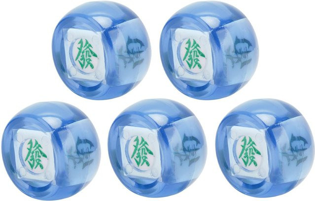 3CZY Mahjong Windrichtung Würfel, 5-teiliges Set, Blau - Bild 1