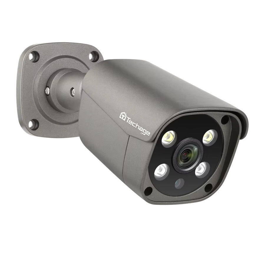 Techage IP Überwachungskamera für Outdoor mit 4K Auflösung, Metallgehäuse, PoE, H.265, Zwei-Wege-Audio und KI-Funktion für NVR-Systeme - Bild 6