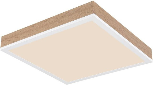 Globo Lighting LED-Deckenleuchte modern quadratisch in Weiß aus Aluminium und Kunststoff B/H/T: 30 x 6 x 30 cm - Bild 1