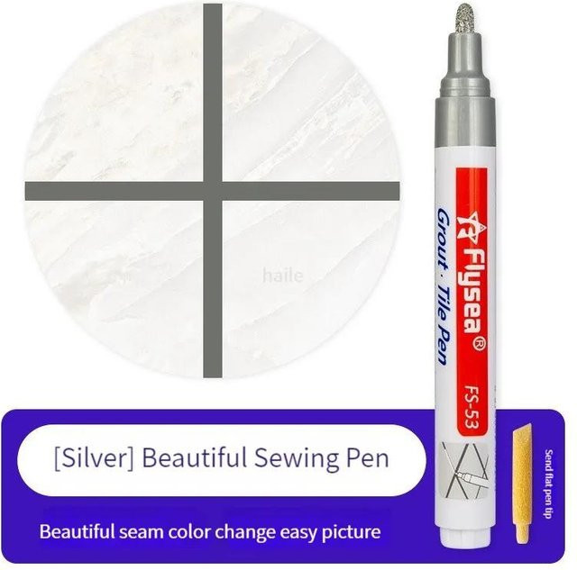 Your Warm Home Fliesenfugenstift in Weiß zur Reparatur und Erneuerung von Fugenlinien für Wand und Boden - Bild 1
