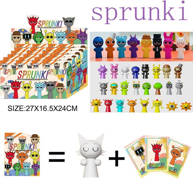 Bandai Sprunki Charaktermodelle, Action- & Spielfiguren-Set, PVC, Bunt - Bild 1