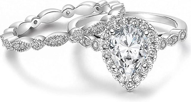 YIRAN Jewelry Ringe, Zirkonia, Weiß, Kupfer, Damen - Bild 1
