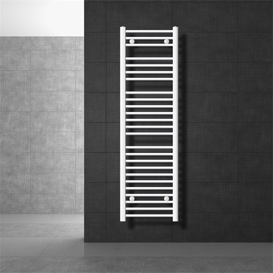 LuxeBath Badheizkörper Sahara Weiß gerade mit Seitenanschluss B: 40 cm, H: 150 cm - Bild 1