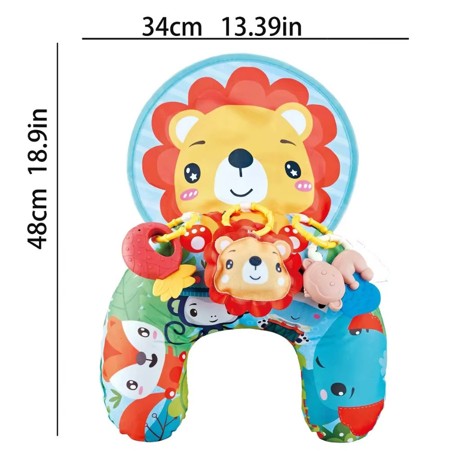 2-in-1-Baby-Bauchzeitskissen, Spielmatte, frühes sensorisches Spielzeug, ab 0 Jahre - Bild 2