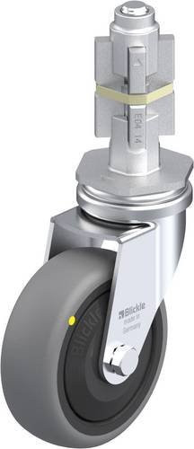 Blickle Lenkrolle LRA-TPA 75KF-ELS-E04 in Schwarz, Grau und Silber mit 75 mm Rad-Durchmesser und einer Tragfähigkeit von max. 50 kg - Bild 1