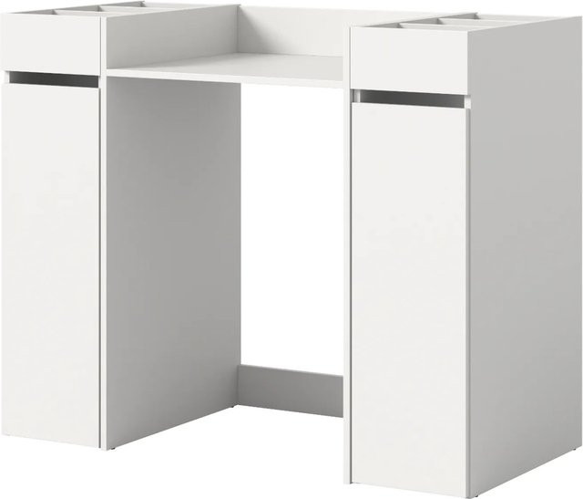 Inn.Furn Waschmaschinenumbau Flexy Set 3-teilig Weiß mit Anstellregalen B/H: 124 x 101 cm - Bild 1