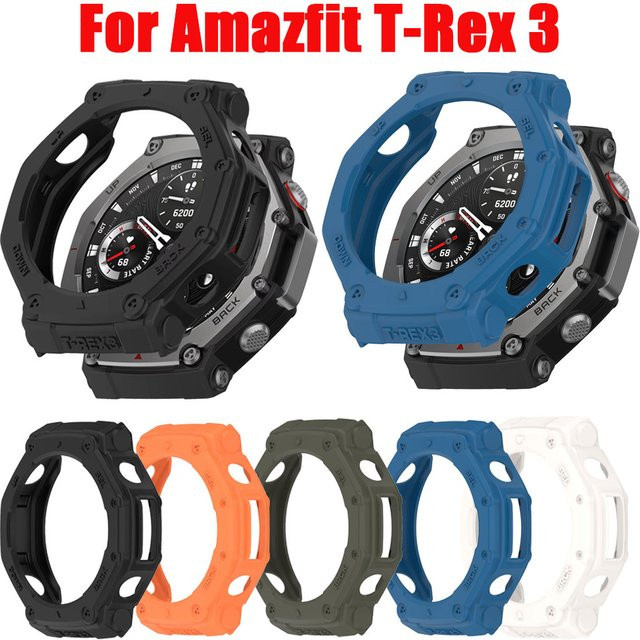 Amazfit Schutzhülle Silikon, Schwarz, Amazfit T-Rex 3 - Bild 1